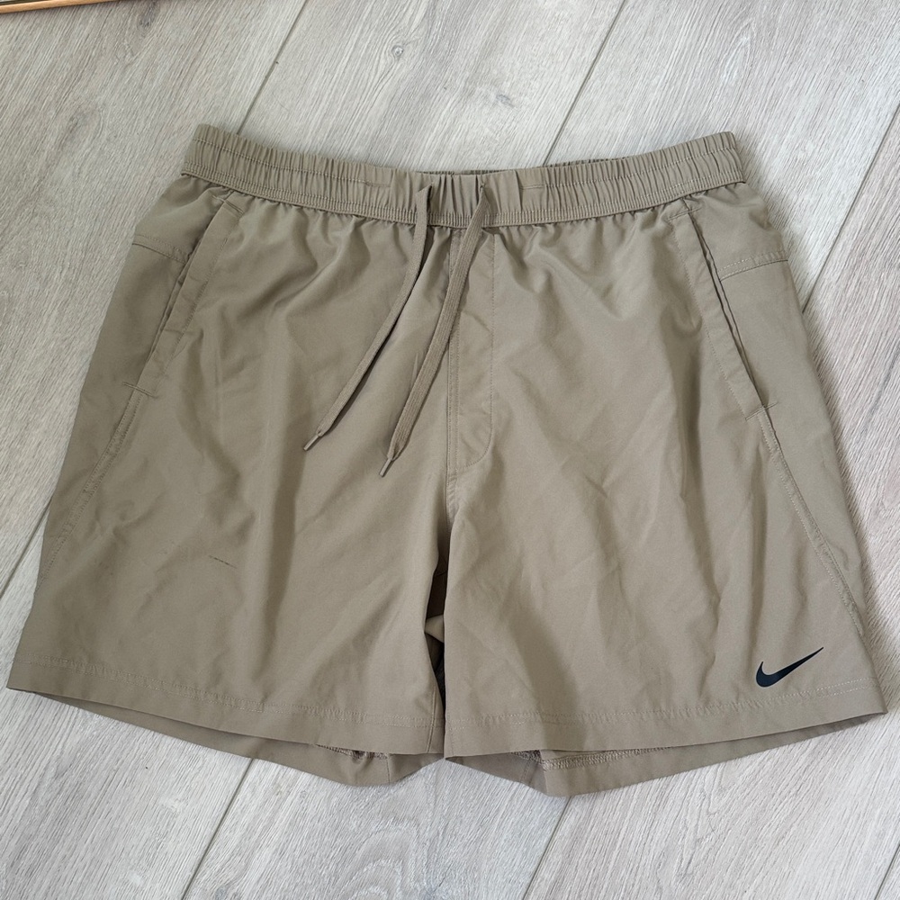 Nike Men's Tan Athletic Shorts